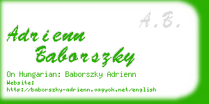 adrienn baborszky business card